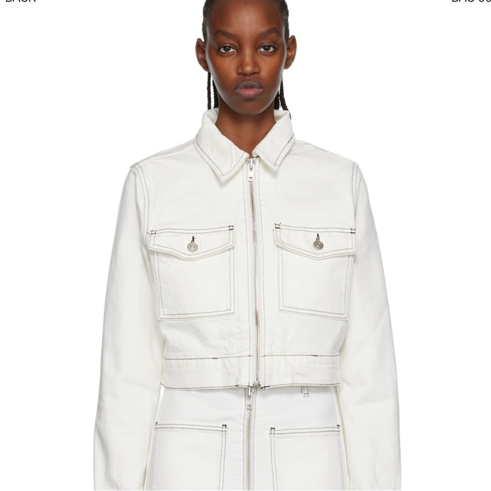 ❌SOLD❌Reformation White Jean Jacket